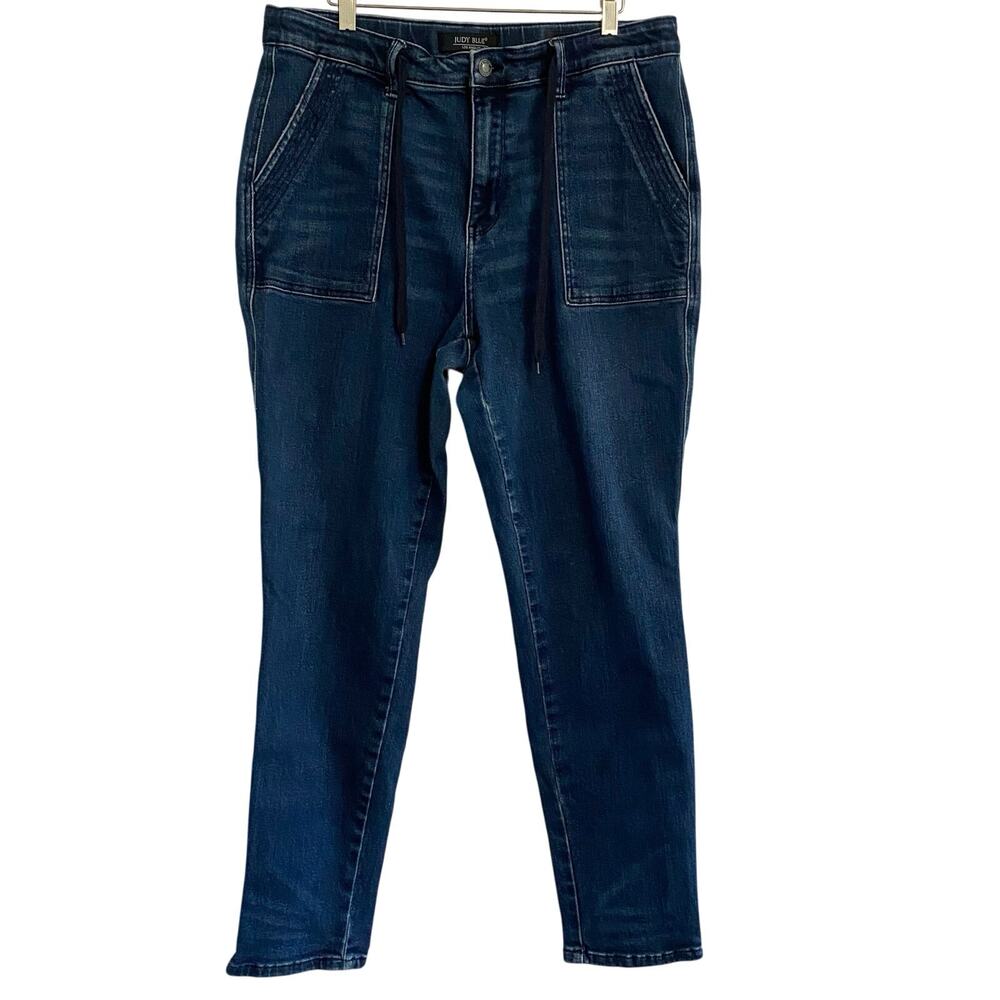 Judy Blue Women's Joggers Drawstring Waist Jeans Size 15 / 32 length 30